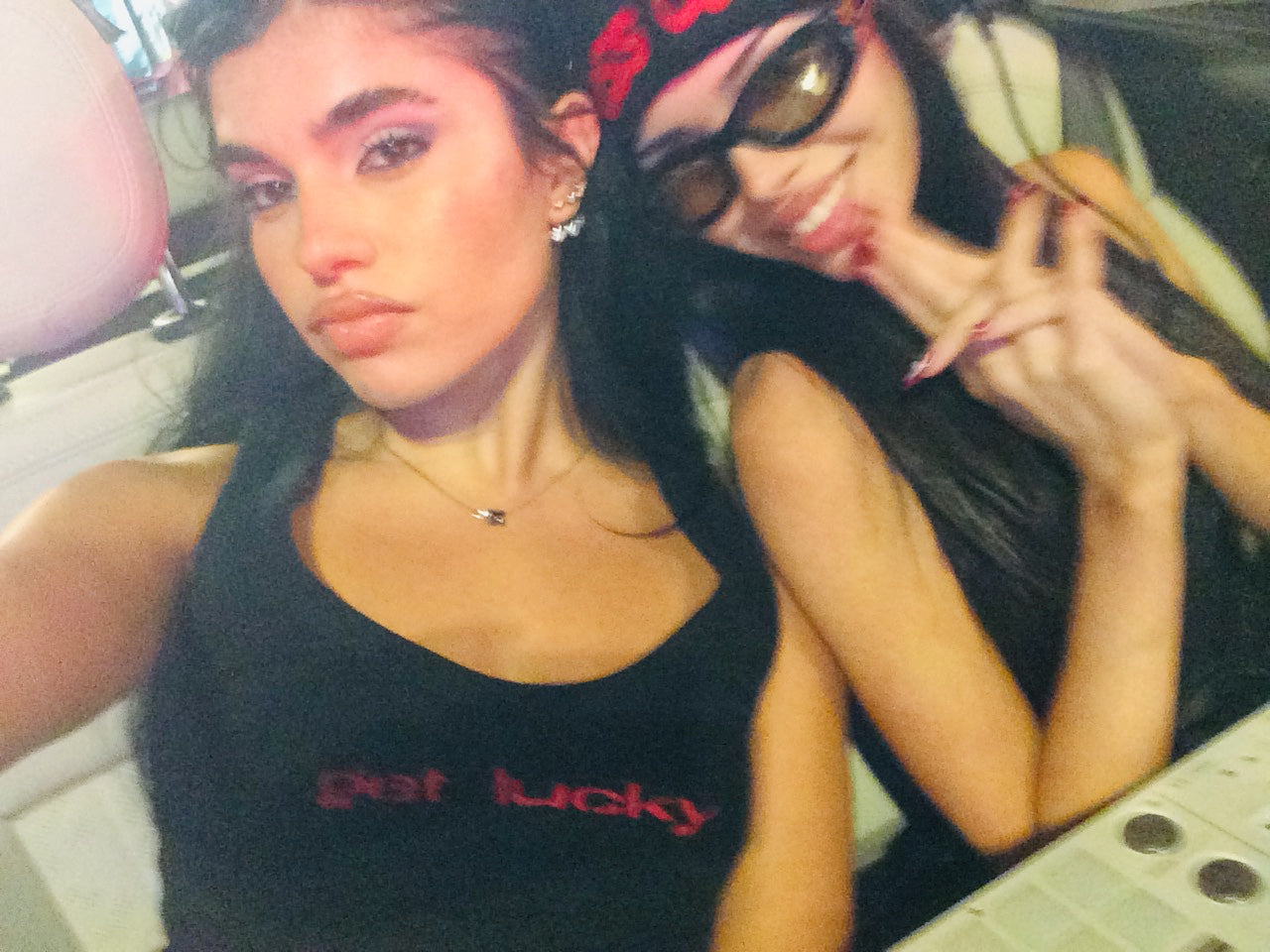 get lucky lowcut tank top